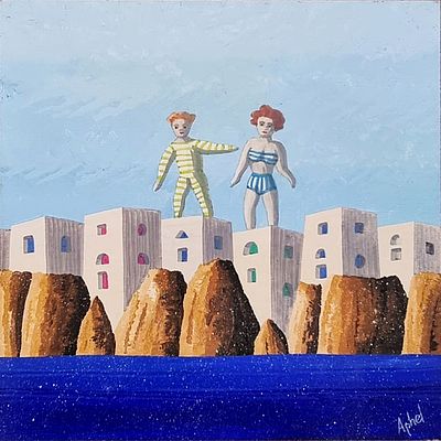 APHEL FABIO Cavalese (TN) 1957 "Lui e lei" - APHEL FABIO Cavalese (TN) 1957 "Lui e lei" 