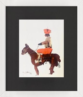 ADAM YVON Belgio 1932 - 2017 "Uomo su cavallo" - ADAM YVON Belgio 1932 - 2017 "Uomo su 