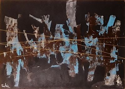 TULLI WLADIMIRO Macerata 1922 - 2003 "Bruno viaggia in nero, oro non sempre" - TULLI 