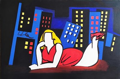 LODOLA MARCO Dorno 1955 "Senza titolo" - LODOLA MARCO Dorno 1955 "Senza titolo" Acrilici 