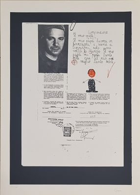 GELLI FRANCO Parabita 1930 - 1997 "Senza titolo" - GELLI FRANCO Parabita 1930 - 1997 