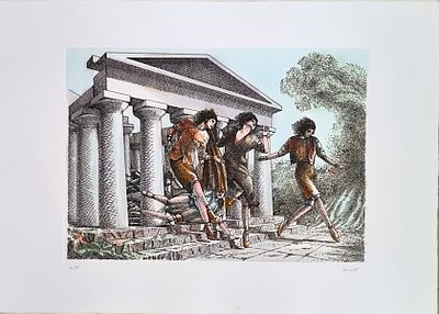 MORELLI VINCENZO Bagnacavallo 1896 - Bogliaco 1976 "Senza titolo" - MORELLI VINCENZO 