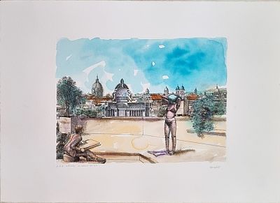 MORELLI VINCENZO Bagnacavallo 1896 - Bogliaco 1976 "Senza titolo" - MORELLI VINCENZO 