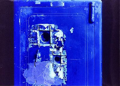 CATTELAN MAURIZIO Padova 1960 "Cassaforte svaligiata - 76.400.000" - CATTELAN MAURIZIO 