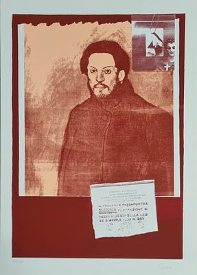 GELLI FRANCO Parabita 1930 - 1997 "Senza titolo" Serigrafia su cartoncino cm 50x70. Firmata a 