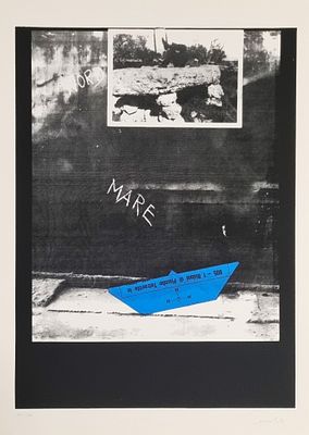 GELLI FRANCO Parabita 1930 - 1997 "Senza titolo" Serigrafia su cartoncino cm 50x70. Firmata a 