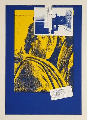 GELLI FRANCO Parabita 1930 - 1997 "Senza titolo" Serigrafia su cartoncino cm 50x70. Firmata a 
