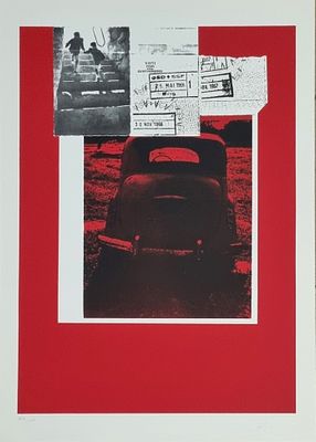 GELLI FRANCO Parabita 1930 - 1997 "Senza titolo" Serigrafia su cartoncino cm 50x70. Firmata a 