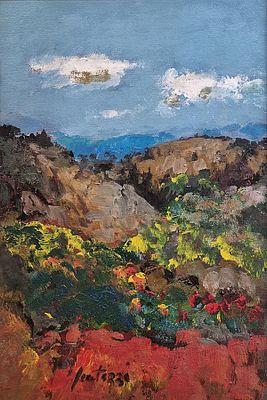 SCATIZZI SERGIO Gragnano 1918 - Firenze 2009 "Paesaggio" - SCATIZZI SERGIO Gragnano 1918 