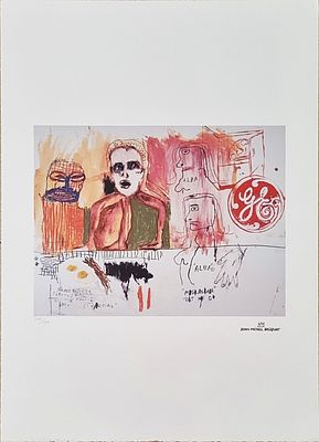 BASQUIAT JEAN-MICHEL New York 1960 - 1988 "Senza titolo" - BASQUIAT JEAN-MICHEL New York 