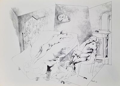 ATTARDI UGO Sori 1923 - Roma 2006 "Dunque tranquillamente" - ATTARDI UGO Sori 1923 - 
