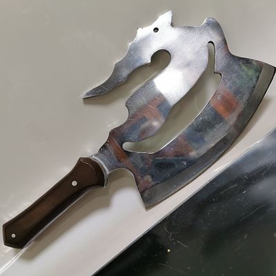 סכין קצבים כבדה, אומנותית, כלי בית, סכין קצבים, גרזן, עבודת יד, פריט אספנות נדיר ביותר, 33 ס"מ 