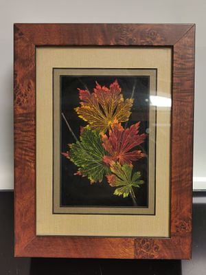 קופסת אמנות תלת-ממדית. תכשיטים חתומים של Booker Morey Leaf Lines 
קופסת אמנות תלת-ממדית של עלה 