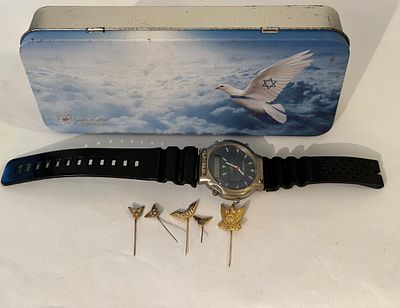 לוט אל-על/חיל האוויר. לוט אל על וחיל האוויר הכולל קוספת מתכת של אל על,שעון ממותג של אל על(לא 