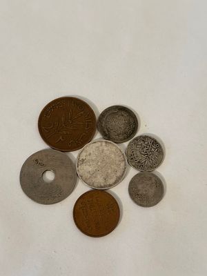 לוט מטבעות. מטבעות מיל מהמנדט ומטבעות כסף