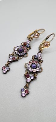 עגילים מיכל נגרין. עגילים אורך כולל 55 מ"מ