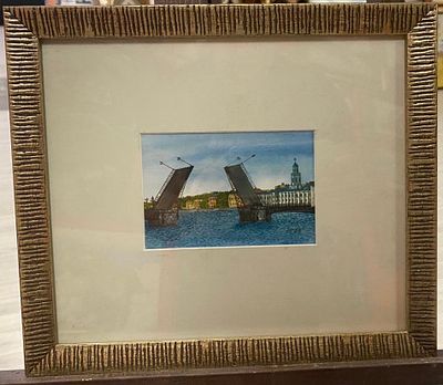 Неизвестный - Развод мостов. бумага, акварель