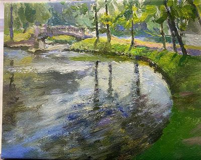 Краснов Д.А. - Краски осени. холст, масло. Краснов Дмитрий Анатольевич (р. в г. Губкин). Окончил 