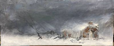 Соловьев М.П. - Метель. холст, масло. Соловьёв Михаил Павлович (р. 1991, Владивосток) - живописец и 