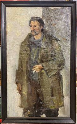 Петров А.Л. - Рыбак. холст, масло. Петров Александр Леонидович (1951, Ленинград- 2009 