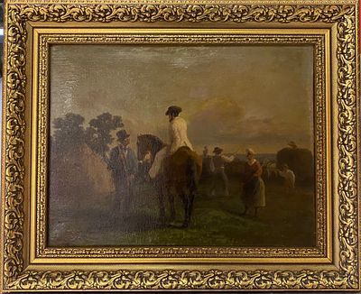 Неизвестный. Французская школа XIX в. - Проверка полевых работ. холст, масло