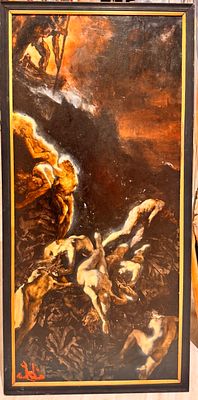 Соловьев М.П. - Хорон и грешники. холст, масло. Соловьёв Михаил Павлович (р. 1991, Владивосток) - 