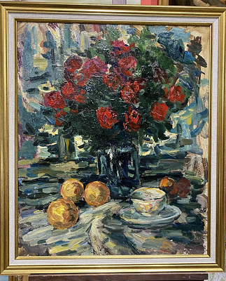 Ирха А.И. - Букет. картон, масло