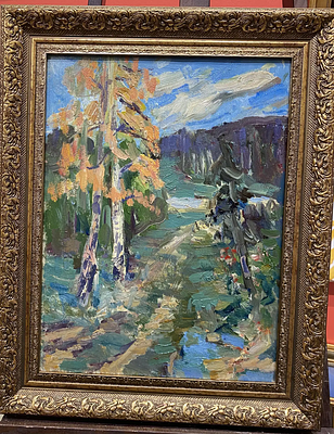 Ирха А.И. - Березы. картон. масло