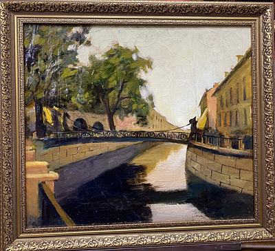 Неизвестный - Львиный мост. холст, масло