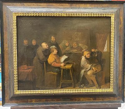 Хемскерк, Эгберт ван - Посещение врача. дерево, масло. Egbert van HEEMSKERK (1634 - 1702). Эгберт 