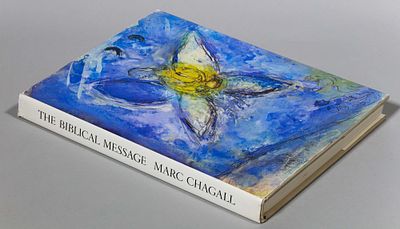 Альбом "Марк Шагал. Библейское послание" с оригинальной литографией. 1973. Бумага, печать. 33 х 