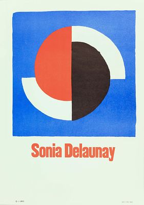 Соня Делоне (Sonia Delaunay) (Сара Ильинична Штерн) (1885-1979). Афиша выставки галереи Jacques 