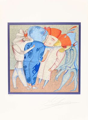 Михаил Шемякин (р.1943). Конфронтация. Серия "Карнавалы Санкт-Петербурга". 1970-е - 1980-е. Бума 