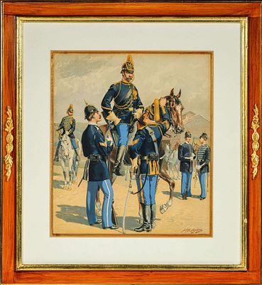 Генри (Гарри) Александр Огден (Henry (Harry) Alexander Ogden) (1856–1936). Конный офицер. Лист 