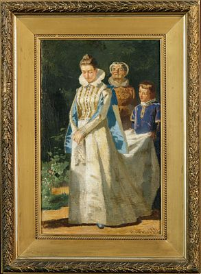 Неврев Николай Васильевич (1830-1904). Представление невесты иностранным послам. 1891. Холст 