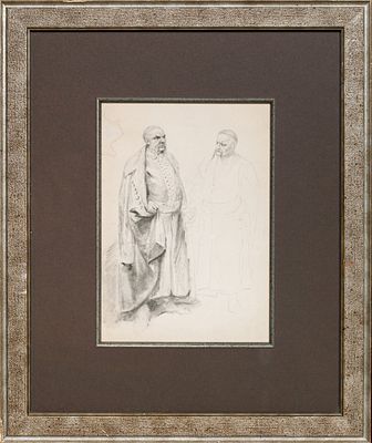 [Академик ИАХ] Лебедев Клавдий Васильевич (1852-1916). Богдан Хмельницкий и его сын Юрий. Конец 