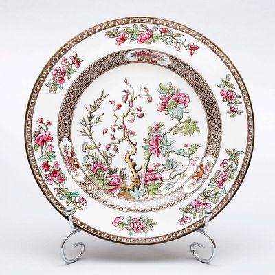 Тарелка в стиле шинуазри. Англия, Лондон, мануфактура Copeland, для торгового дома "T.Goode & 