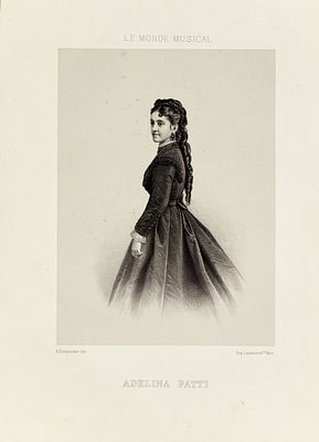 Шарпантье Александр-Луи-Мария (Alexandre-Louis-Marie Charpentier) (1856–1909). "Аделина Патти". 