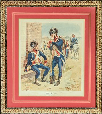 Генри Александр Огден (Henry Alexander Ogden) (1856-1936). Пехотная артиллерия. Лист из серии 