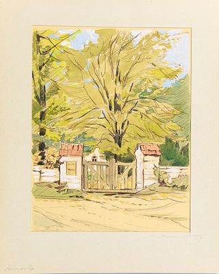 Маторин Михаил Владимирович (1901-1976). Поленово. 1959. Бумага, акварель, белила. 24 х 18,5 см 