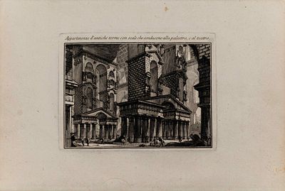 Пиранези Джованни Батиста (Piranesi Giovanni Battista) (1720-1778). Фрагменты античных терм с 