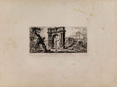 Пиранези Джованни Батиста (Piranesi Giovanni Battista) (1720-1778). Арка Пула в Истрии. Из 