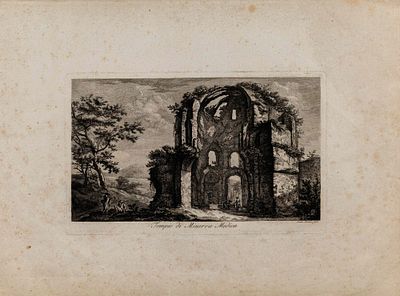 Франческо Пиранези (Francesco Piranesi) (1758-1810). Храм Минервы Медики. Последняя треть XVIII 