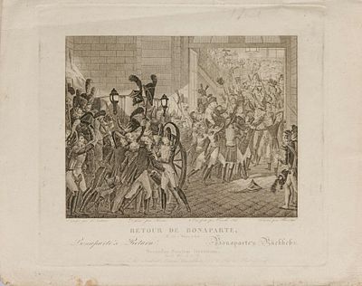 Бовине Эдме (Edme Bovinet) (1767-1833). Возвращение Бонапарта. Первая треть XIX века. Бумага 