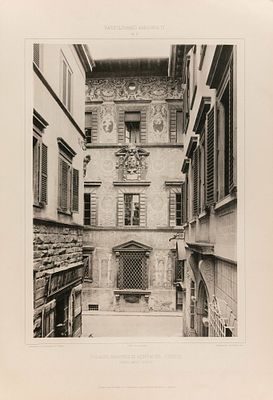 Лист из альбома "Архитектура Ренессанса в Тоскане." (Die Architektur der Renaissance in 
