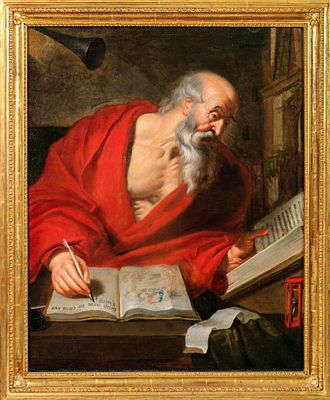 Неизвестный художник. Западная Европа. Святой Иероним. XVIII век. Холст, масло. 111 х 89 см. 