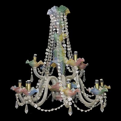 Baccarat France - Elegante lampadario in cristallo Baccarat, 19th century - Baccarat France - 