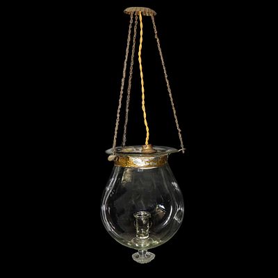 Sospensione in vetro di Murano soffiato a mano portacandela - Sospensione in vetro di Murano 