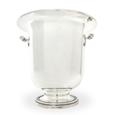 Suaglass in argento 800 con prese laterali gr. 1440 h cm 22,5 diametro cm 24 Punzone 800