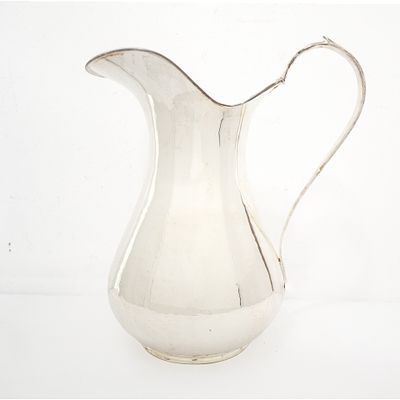 Caraffa in argento 800 lavorata a mano gr. 770 h cm 23 Punzone 800